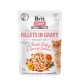 Brit Care Cat Fillets in Gravy With Tender Turkey & Savory Salmon 85g Carton (24 Pouches)